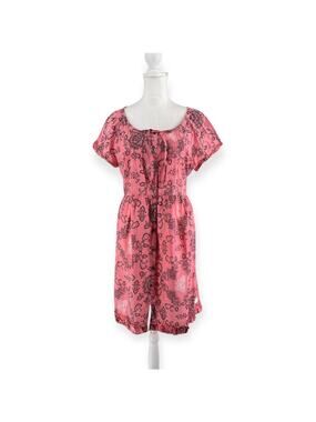 Odd Molly 90s Peasant Fairy Mini Babydoll Dress Pink Butterfly Soft Grunge M 3